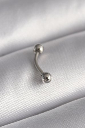 316L Çelik Gümüş Renk Topçuk Model Piercing TJ-PR1363