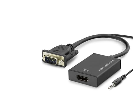 Vga To Hdmi Dişi Ses Çıkışlı Görüntü Dönüştürücü 1080P - Siyah HDX7874