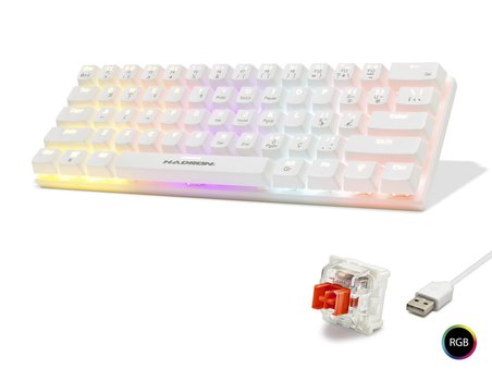 Mekanik Mini Klavye Red Switch Rgb - Beyaz G508R