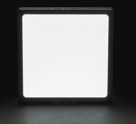 Noas 24W LED Sıva Üstü Slim Panel Kare (Siyah)