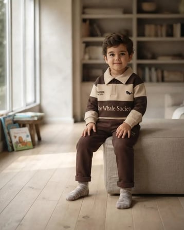 Erkek Çocuk Kahverengi Kışlık Takım Modeli