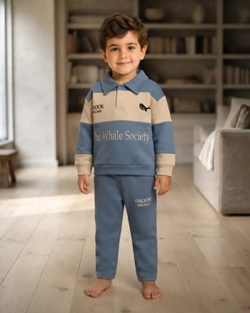 Erkek Çocuk Mavi Renkli Kışlık Takım Modeli