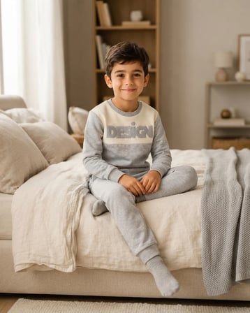 Design Baskılı Gri Şardonlu Erkek Takım Modeli