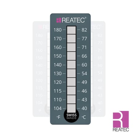 Sıcaklık-Isı Ölçüm Etiketi Ölçüm Aralığı 40°C-82°C / 104°F-180°F (5adet)