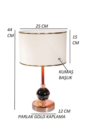 Tasarım Modern Masa -yatak Başı - Komodin Üstü Abajuru