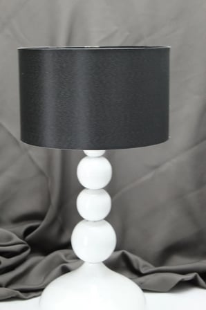 Casa Masa/Gece /Yatak başı /Metal ayak /Kumaş başlıklı ABAJUR LAMBASI