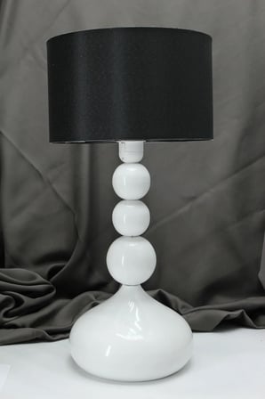 Casa Masa/Gece /Yatak başı /Metal ayak /Kumaş başlıklı ABAJUR LAMBASI