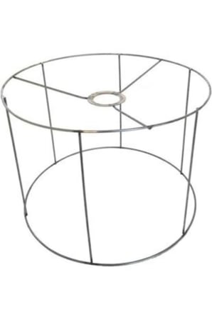 Silindir Makrome/kurdela Abajur Çember Teli 26cm-20 Cm Orta Boy Kendin Yap