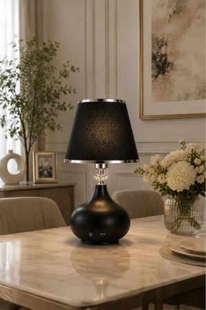 ŞARJ EDİLE BİLİRİ PİLLİ MODERN MASA LAMBASI ABAJUR