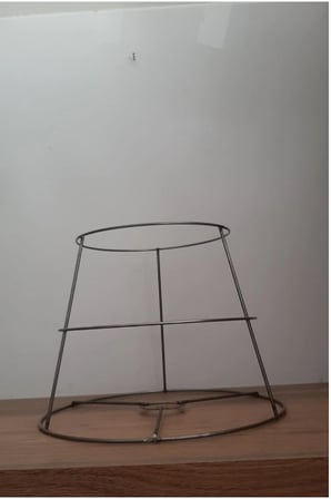 Abajur Ve Avize Teli 3 Katlı Metal Iskelet 30*25*20 Yükseklik : 21 Cm
