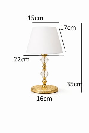 E SERSİ ROSE GOLD AYAKLI KUMAŞ BAŞLIKLI MASA ABAJURU AYDINLATMA LAMBASI YATAK ODASI LAMBASI