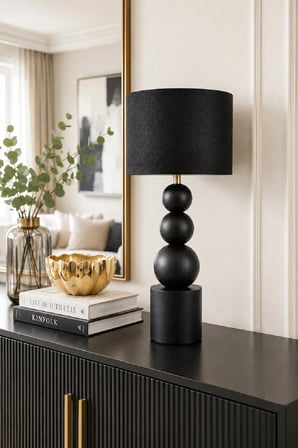 Casa Metal Kumaş Abajur GECE LAMBASI