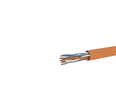 Cat6 U/Utp Dış Mekan Ethernet Kablosu Cu Hffr 23 Awg 305 M - Turuncu ER6004