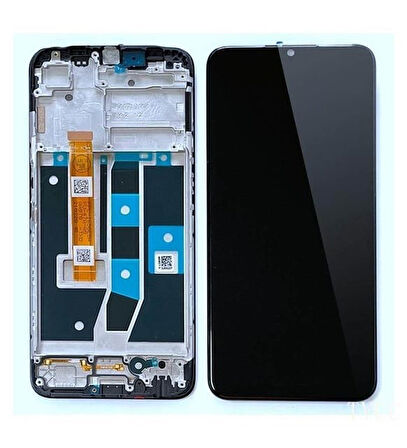 Oppo A16 ekran Dokunmatik Çıtalı SRV (Siyah)