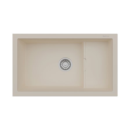 RealStone Patara P017 Granit Evye 770x460 mm Tek Göz Mutfak Evyesi - RealStone P017 Patara Krem