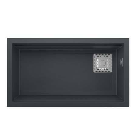 RealStone Almina Granit Evye 755x470 mm Fonksiyonel Mutfak Evyesi - RealStone Almila Antrasit