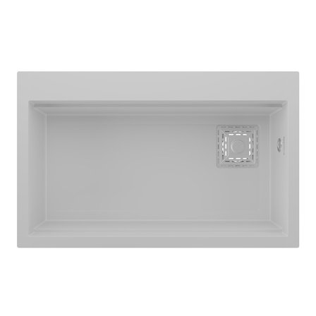 RealStone Likya Granit Evye 755x470 mm Fonksiyonel Mutfak Evyesi - Realstone Likya Beyaz