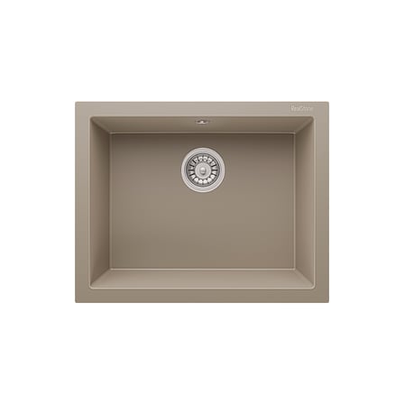 RealStone Gordion 60 K012 Granit Evye 600x500 mm Tek Göz Mutfak Evyesi - Realstone K012 Gordion 60 Cappuccino