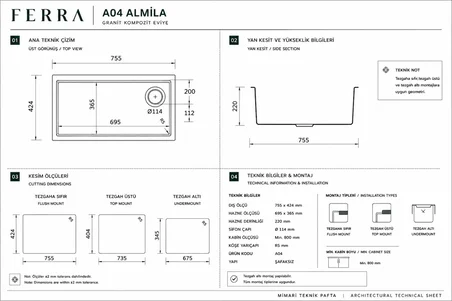 Black Pearl Collection Almila & Vesta Premium Mutfak Koleksiyonu