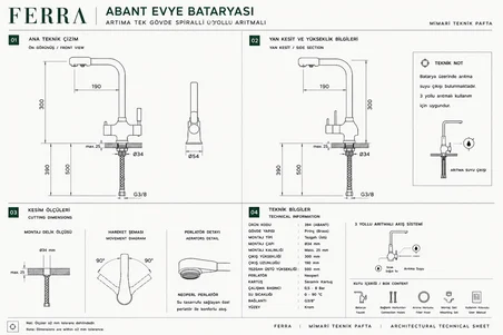 Black Pearl Collection Esila P021 & Abant Premium Mutfak Koleksiyonu