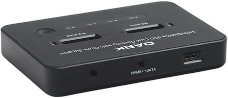 M.2 NVMe &amp; SATA SSD Klon Destekli Disk İstasyonu (DK-AC-DSDM2C)