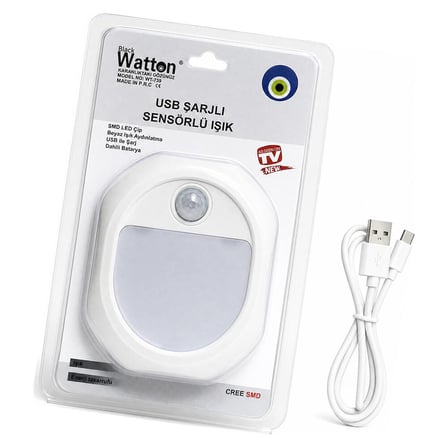 Hareket Sensörlü USB Şarjlı LED Lamba WT-739