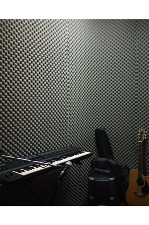 40mm Yanmaz Akustik Yalıtım Piramit Sünger 50dns 100cm X 100cm (1 M2)