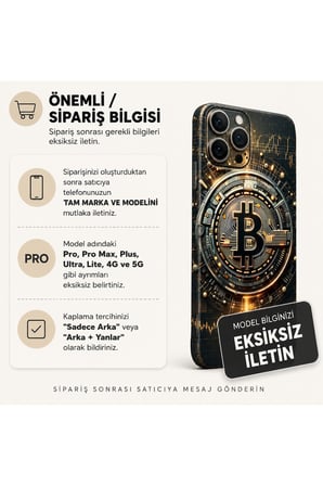 Kripto Altın — Tüm Telefon Modellerine Uyumlu Kaplama- Sipariş Sonrası Marka ve Modelinizi İletiniz