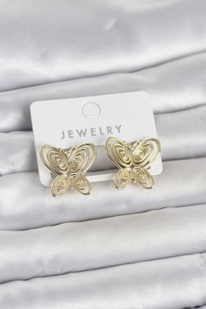 Füsun Küpesi Model Gold Renk Model Pirinç Kadın Küpe TJ-BKP11720