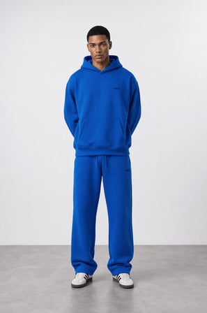Erkek Respire Basic Oversize Hoodie Saks