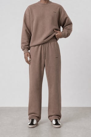 Erkek Respire Basic Baggy Eşofman Altı Kakao