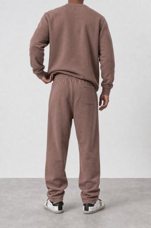 Erkek Respire Basic Baggy Eşofman Altı Kakao