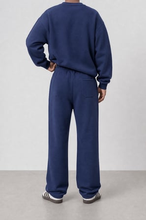 Erkek Respire Basic Baggy Eşofman Altı Lacivert
