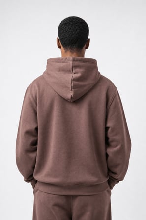 Erkek Respire Basic Oversize Zip Kakao