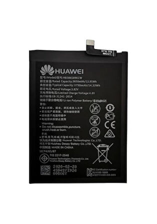 Huawei Mate 20 Lite - Y7 2019 - Y9 2019- P10 Plus Batarya (Güçlendirilmiş)