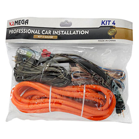 MEGA VM-KIT4 Oto Anfi Kablo Seti 4GA
