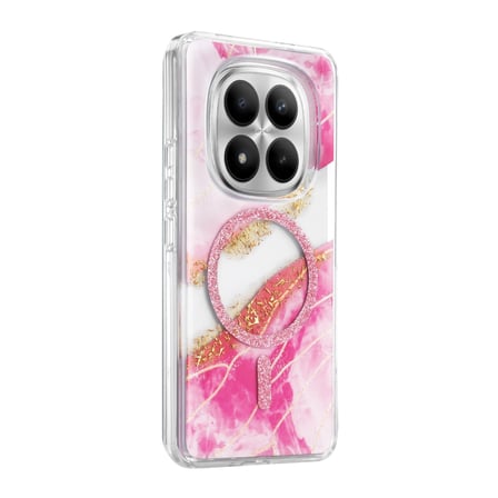 Onegif Xiaomi Redmi Note 15 Pro 4g Lotus Simli Magsafe Kapak - Pembe