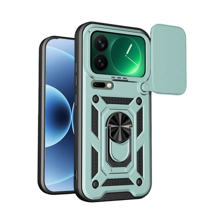 Xiaomi Mi 17 Pro Pars Lens Yüzüklü Silikon - Yeşil