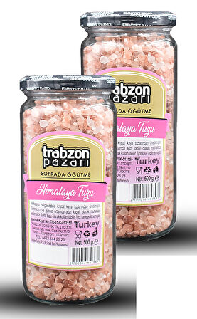 Doğal Rafinesiz, Iyotsuz Kristal Himalaya Tuzu 2x500 gr