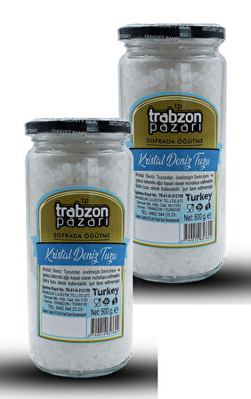 Doğal Rafinesiz, Iyotsuz Kristal Deniz Tuzu 2x500 gr