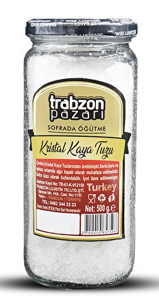 Doğal Refinesiz, Iyotsuz Öğütülmüş Kristal Kaya Tuzu 3x500 gr
