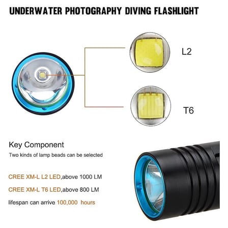 Wison Ws-4545 10w 1800 Lümen Şarjlı Su Altı Feneri Type-c, 5000 Mah, 100 M Menzil, Su Geçirmez