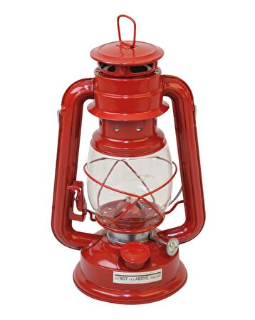 Nurgaz Campout Klasik Gaz Yağı Lambası Kırmızı