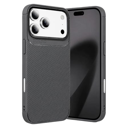 Newface Apple İphone 18 Pro Auto Focus Karbon Kapak - Gri