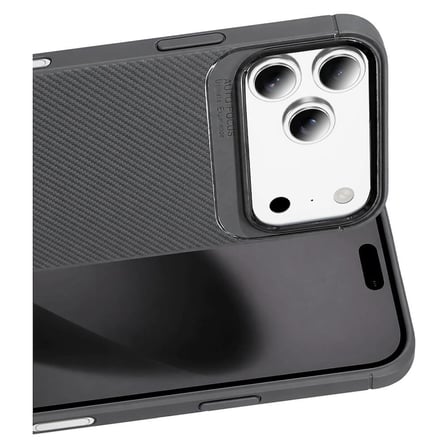 Newface Apple İphone 18 Pro Auto Focus Karbon Kapak - Gri