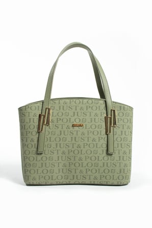 Yesil Orijinal Just Polo Yeni Sezon Buyuk Boy 5 Bolmeli El ve Omuz Cantasi 28*25 cm