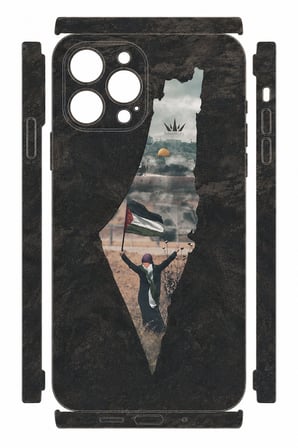 Filistin Direniş Siyahı — Tüm Telefon Modellerine Uyumlu Kaplama- Sipariş Sonrası Marka ve Modelinizi İletiniz