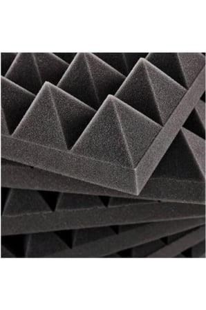 Ses Yalıtm Akustik Piramit Süngeri Kendinden Yapışkanlı 40mm 50x50 40 Adet