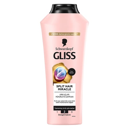 4 Adet Gliss Split Hair Miracle Şampuan 400 Ml