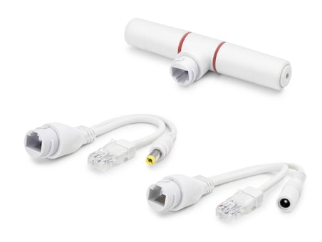 Poe Combiner Mux 2 In 1 Rj45 Veri + Güç Birleştirici Adaptör - Beyaz HDX5550
